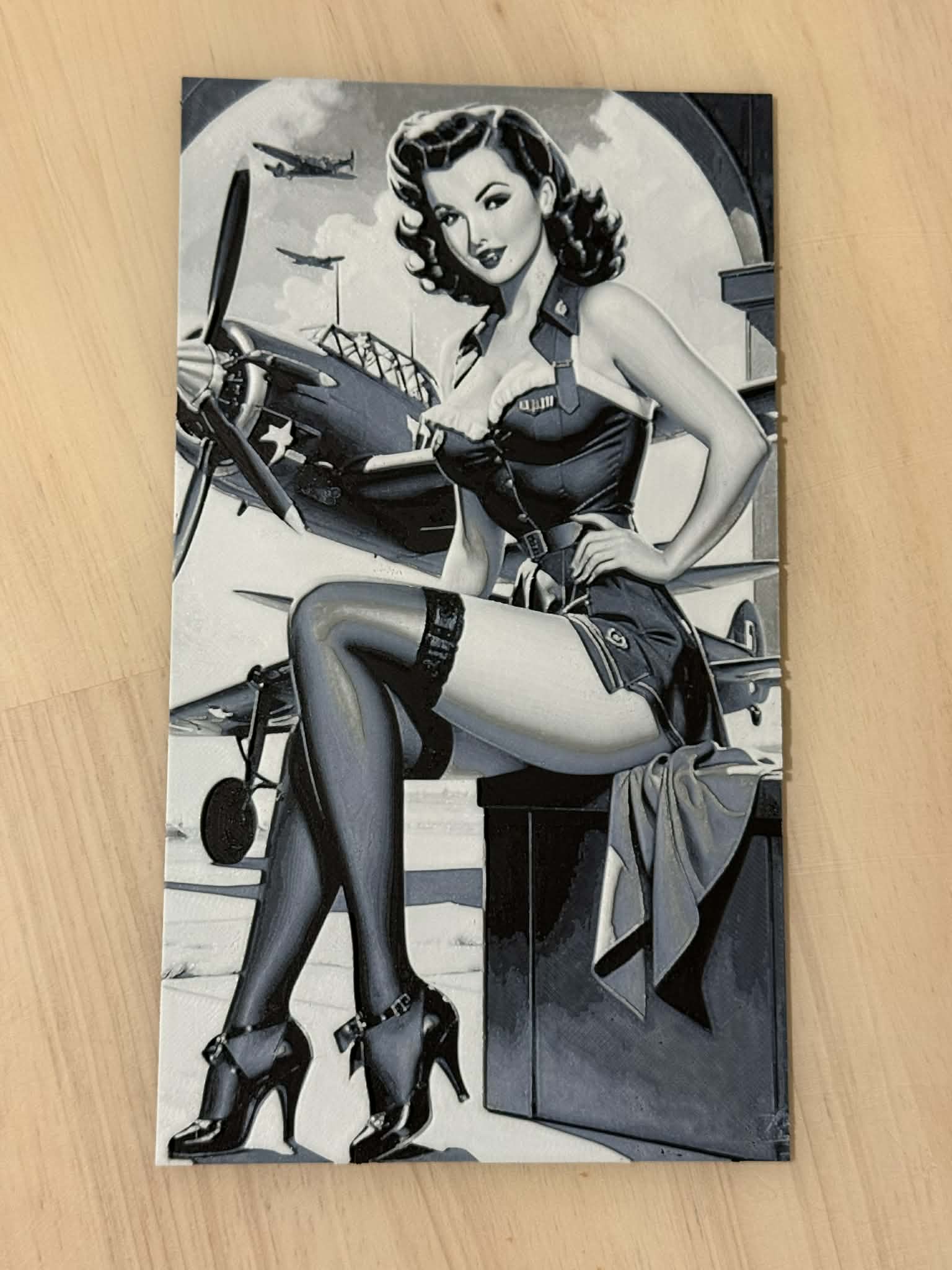 Bomber Pinup