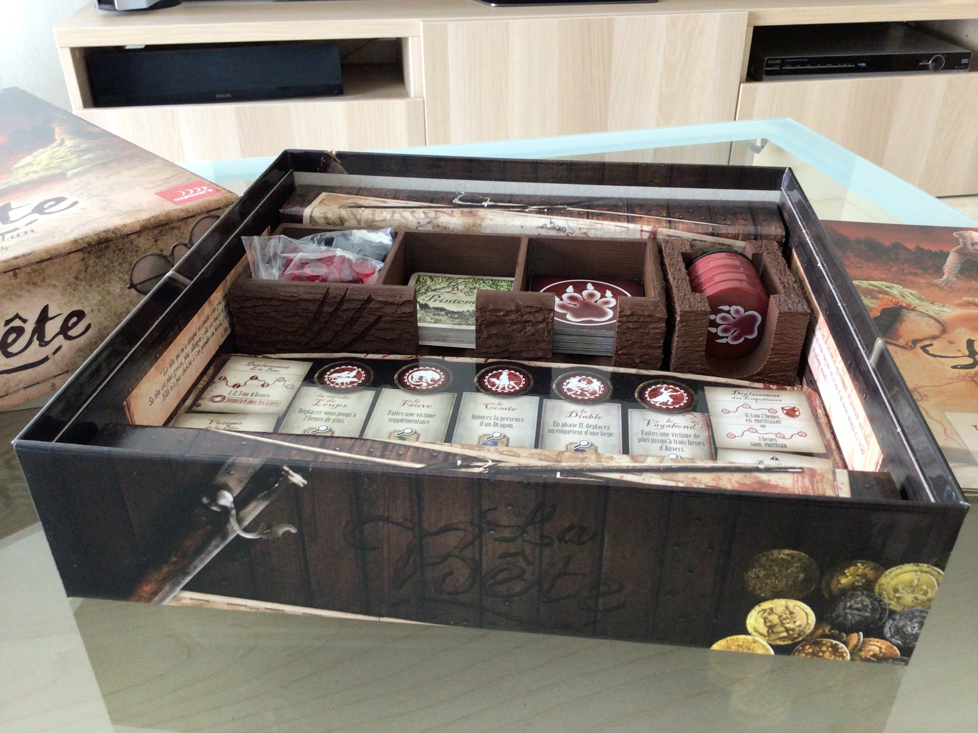 BOITES POUR LE JEU DE SOCIÉTÉ "LA BÊTE"