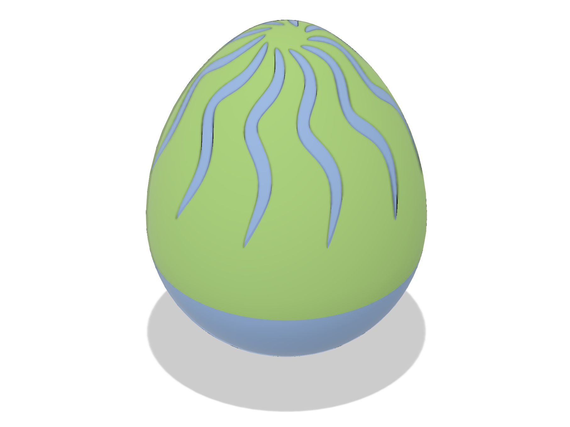 Single Extruder - Dual Color - Eggs (fusion360) — thumbnail 3