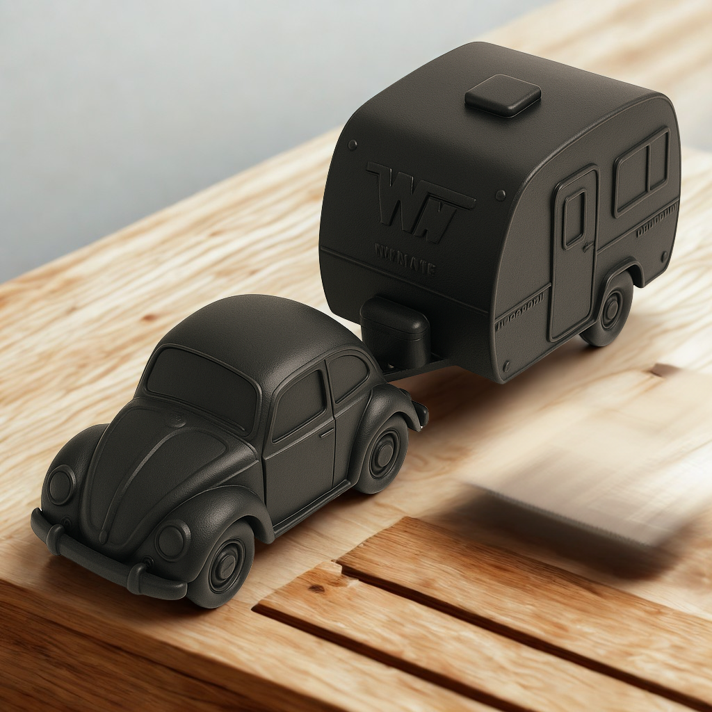 Volkswagen Bug with Camper