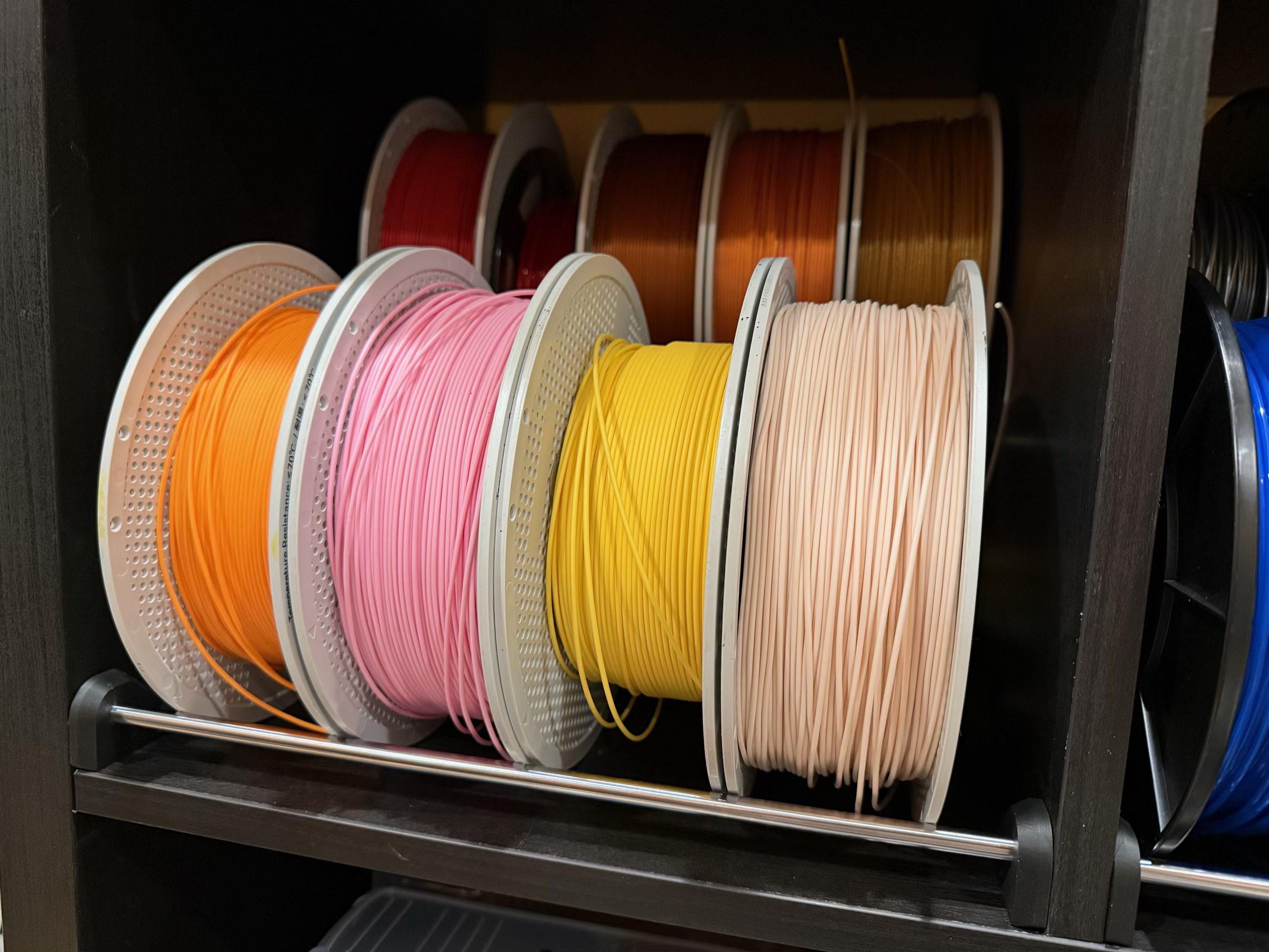 IKEA Kallax Filament Storage Rack (Wider for 310mm Rods)