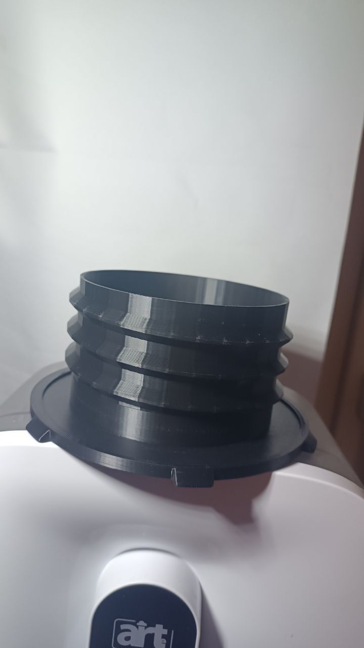 Adapter for heat output from air conditioner to the street for 5" 125mm Electroluxe