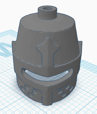 Lego knight crusader helm (minifig scale)