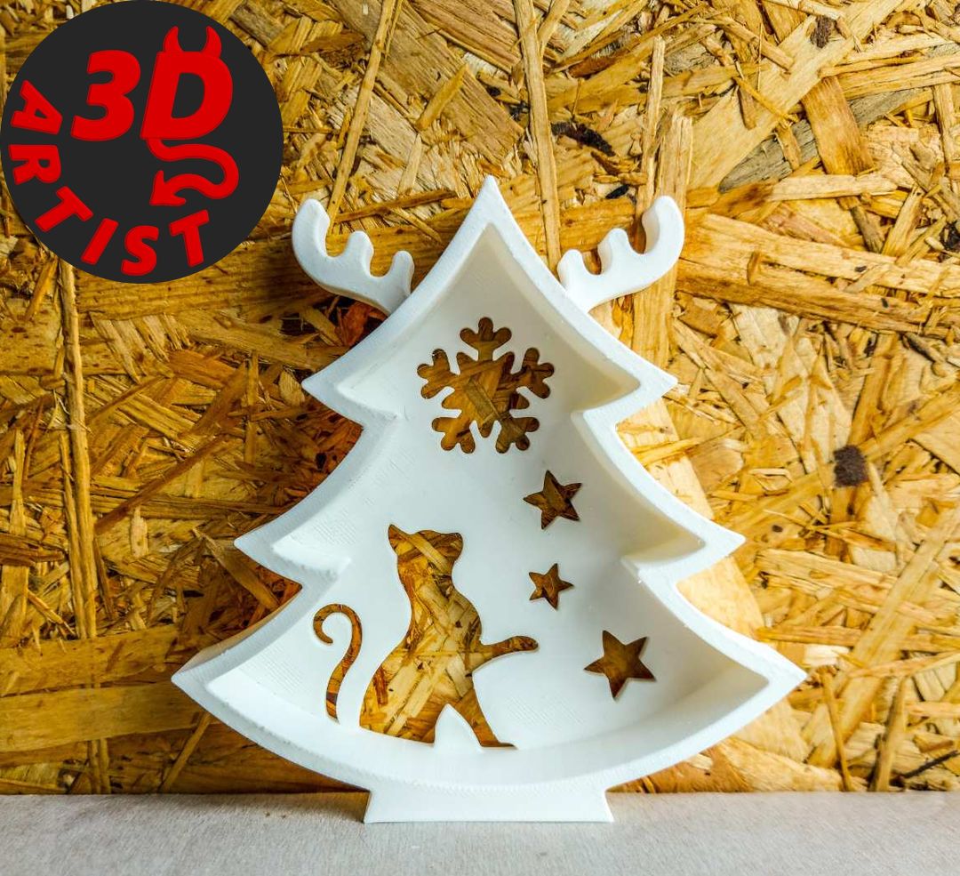 Cat Mars Christmas Tree