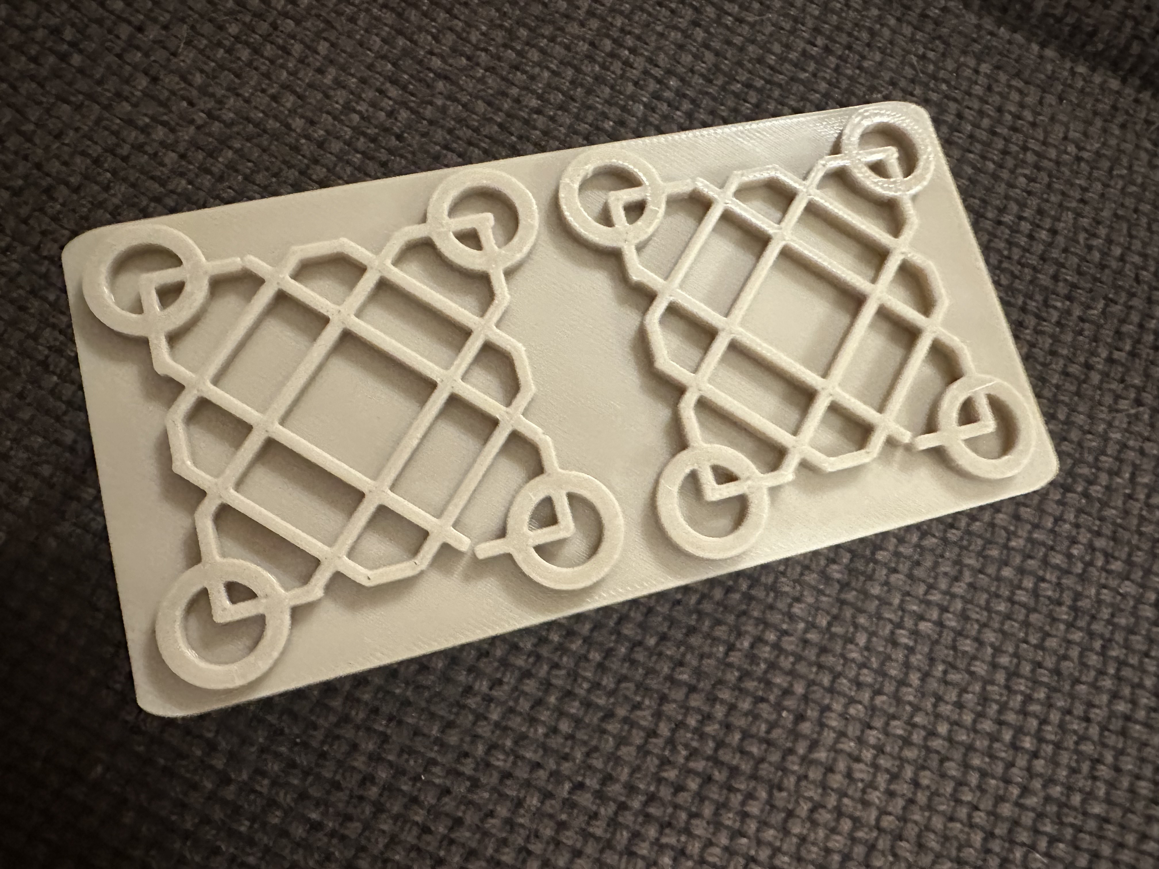 Table with design 3D model
