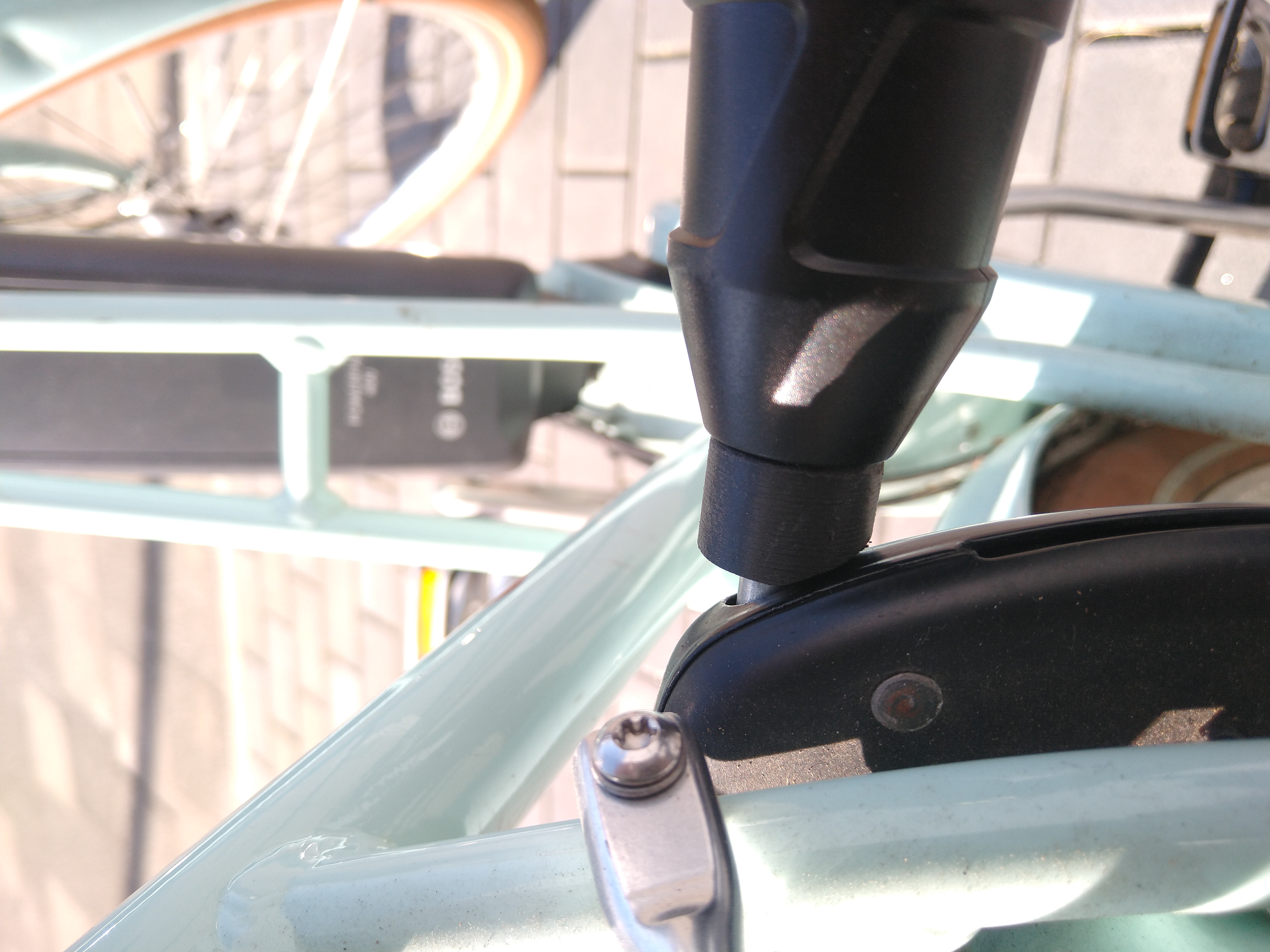 Plug in bicycle chain protector