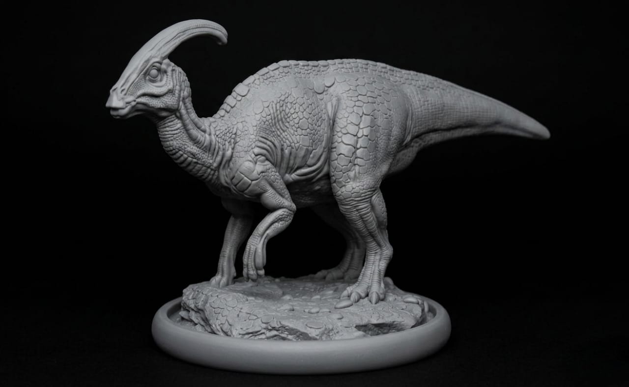 Parasaurolophus Statue