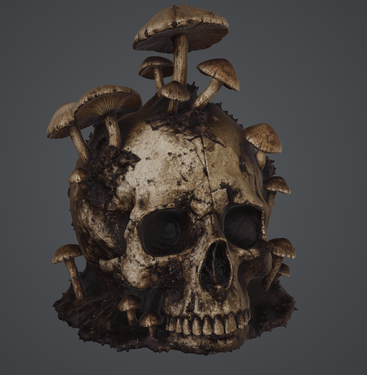 Mushroom skull