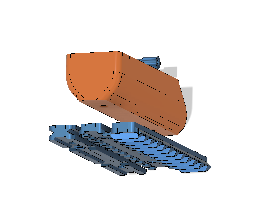 Dartzone Vulcanator - Front Grip and Rails