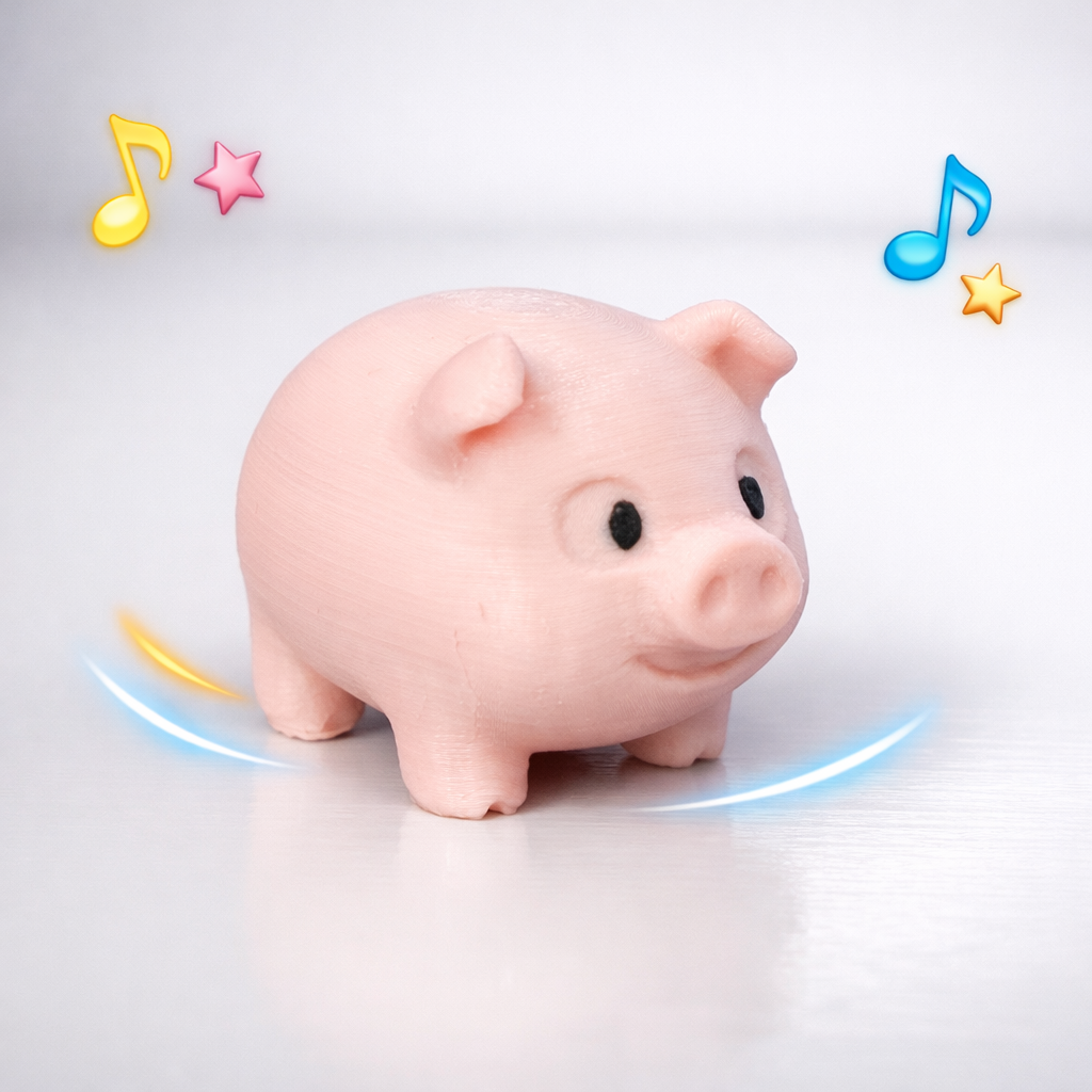 Miniatura 5 do modelo 3D Tiny Cute Pig – Beginner Friendly Print