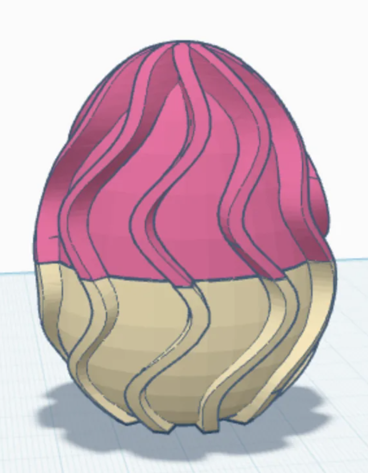 Threaded Easter Egg Wavy