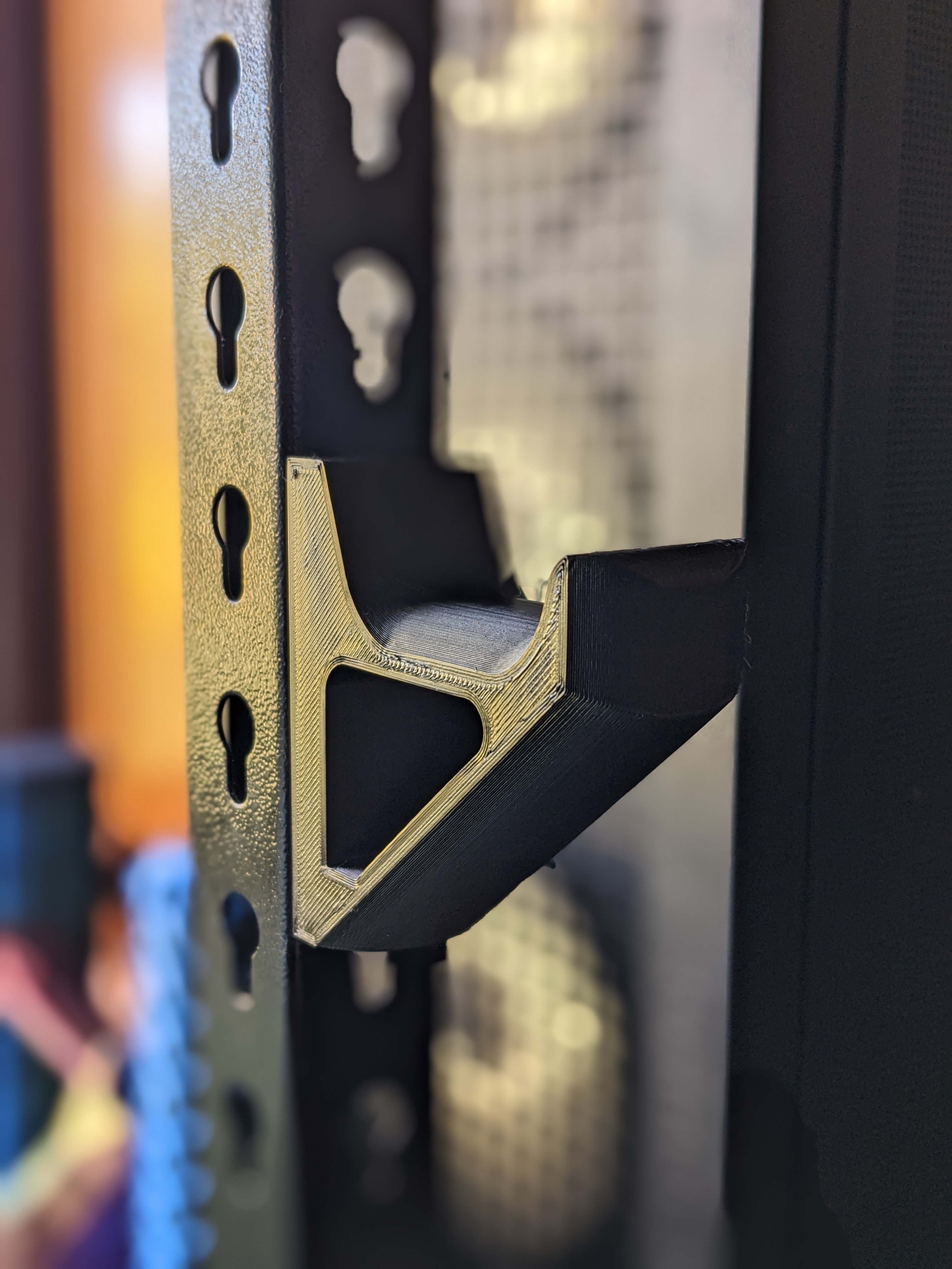 Thick headphone hook - Bunnings shelf 33mm or 34mm keyhole hook