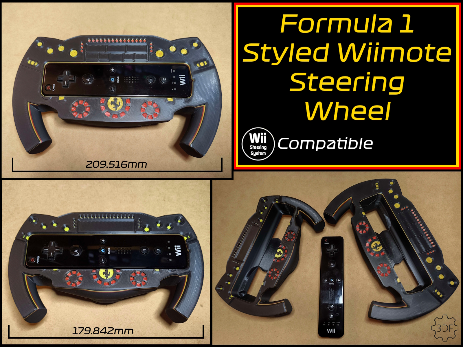 F1 Steering Wheel - WSS Compatible