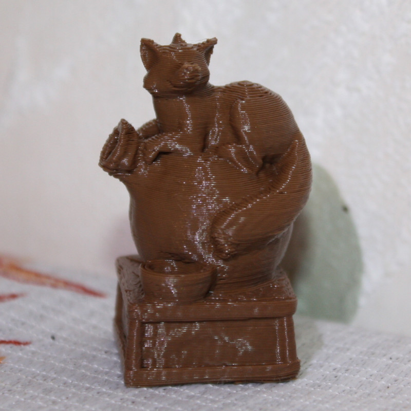 diorama Foxstatue Nosupport FDMready Easyprint easytopaint
