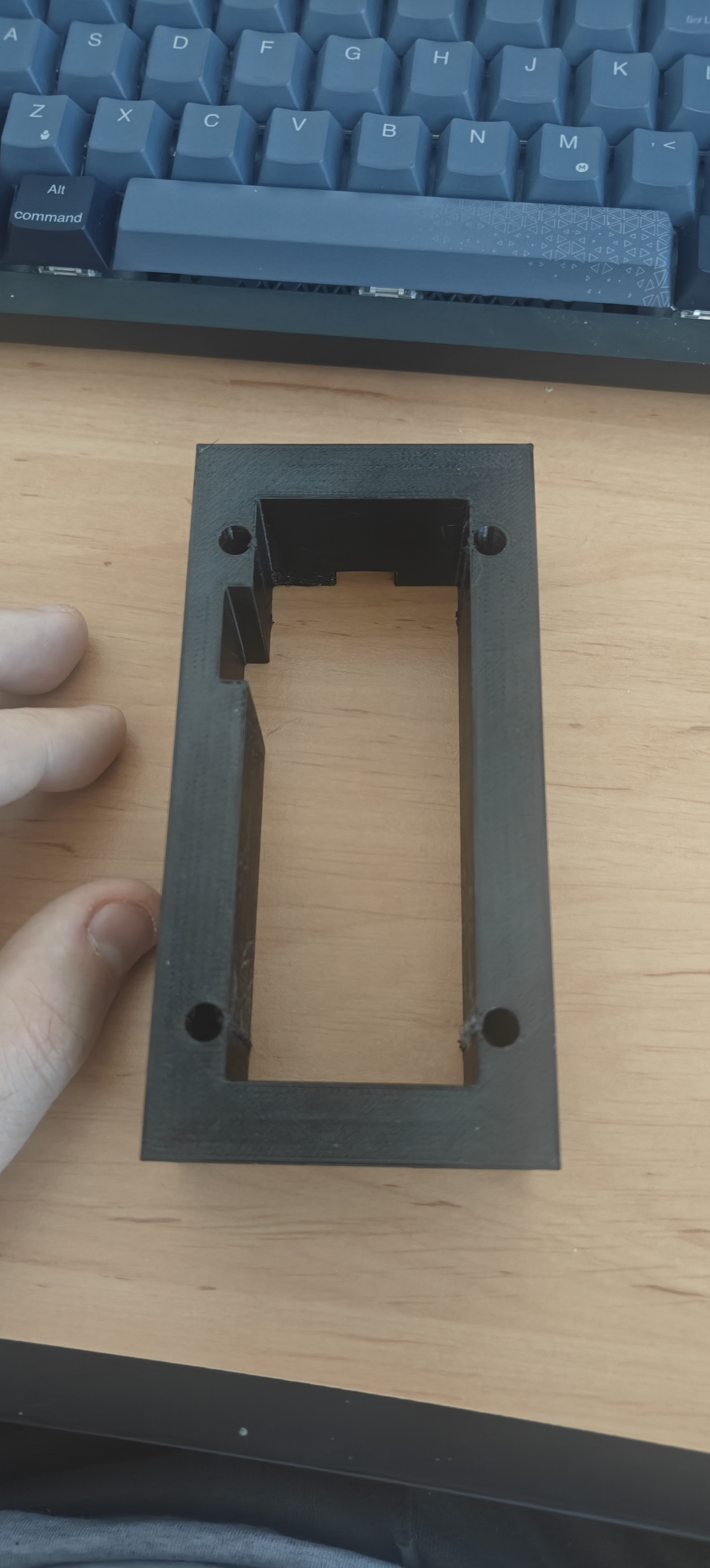 Base for ring doorbell v2 to pass a wire behind