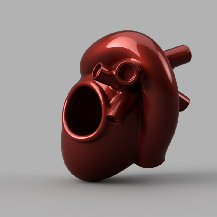 Heart Charm or Beads, size according to charm scale x10