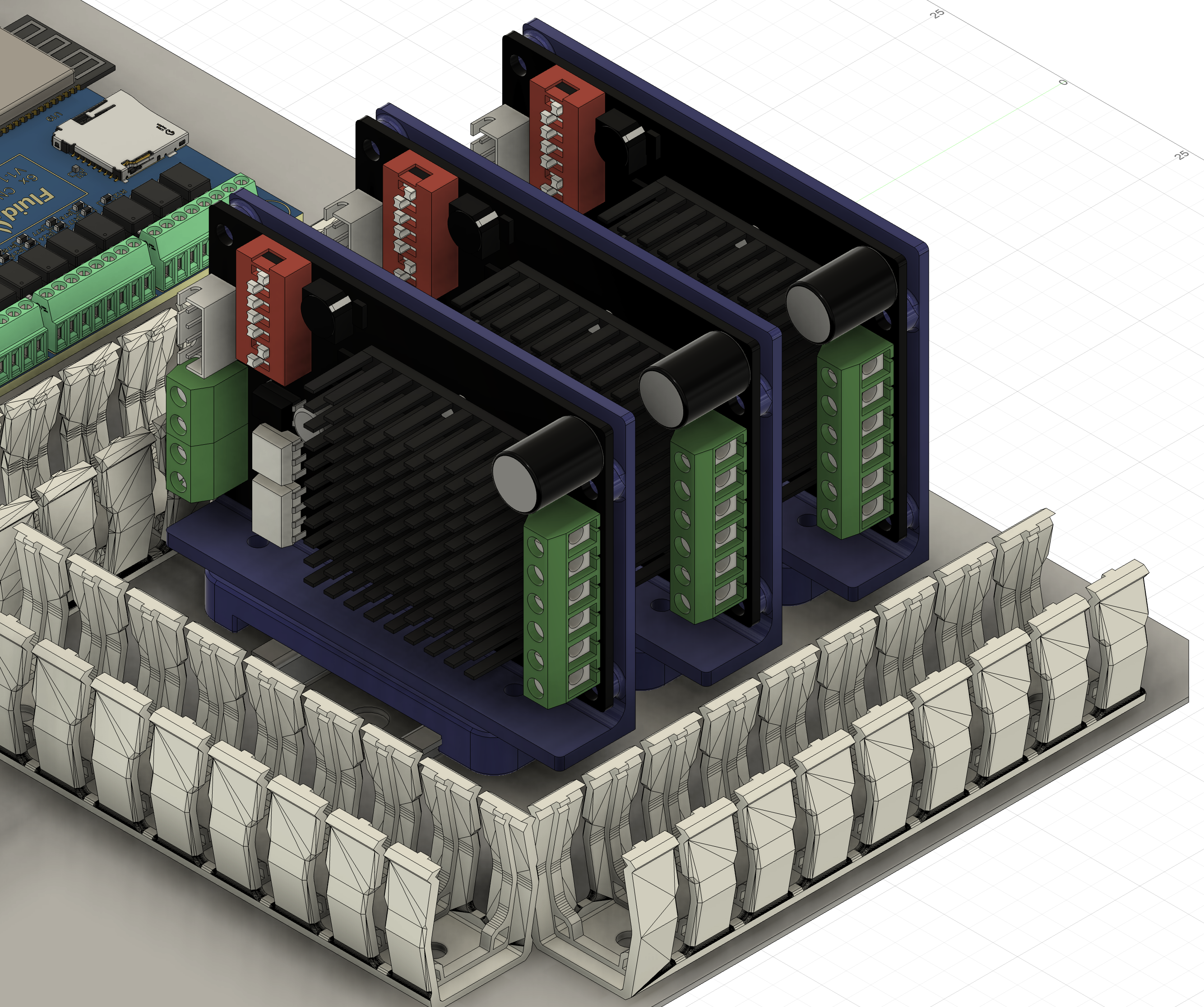 Vertical MKS TMC2160-OC Din Rail Mount
