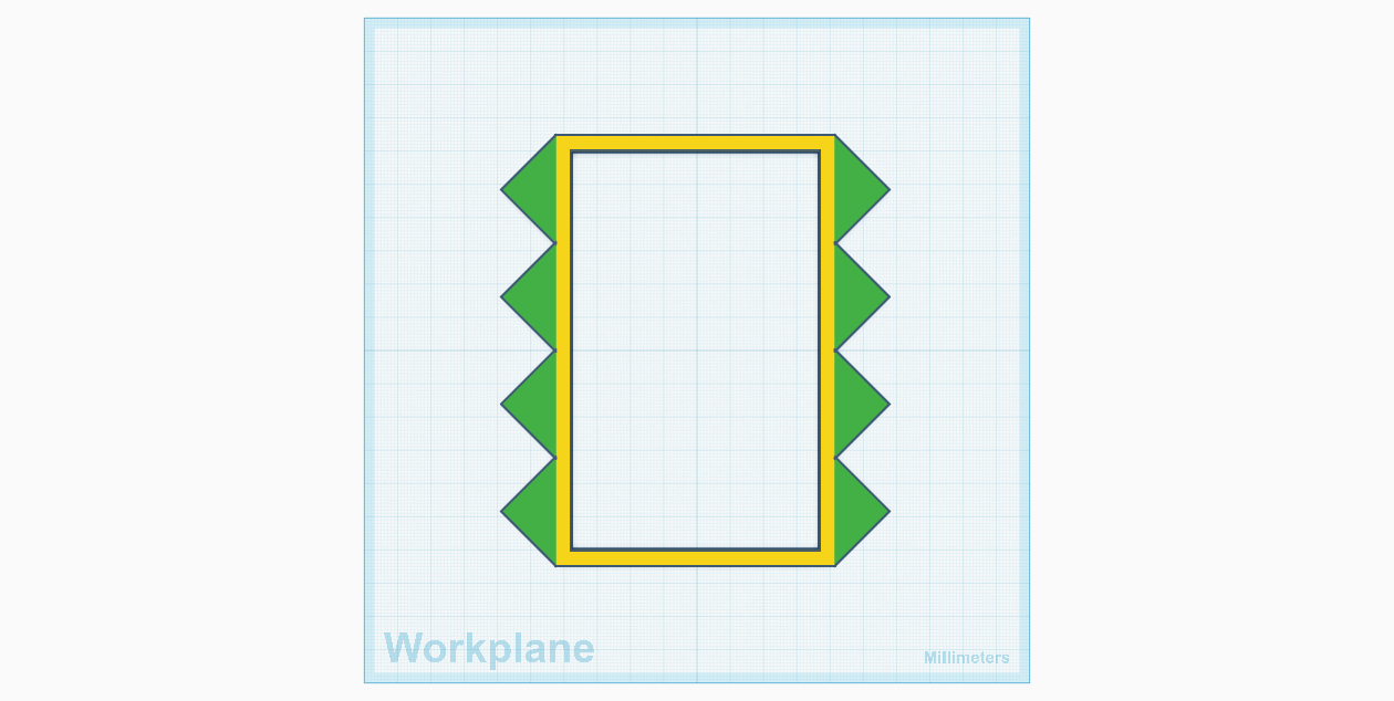 Simple Spikey Snap On Light Switch Frame