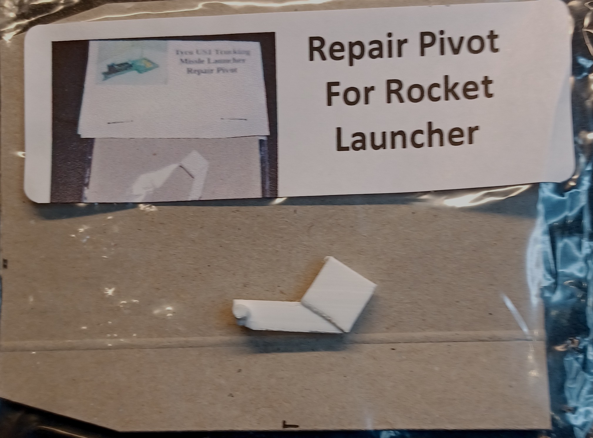 Tyco US1 Trucking GI Joe Rocket Launcher Pivot Repair Section
