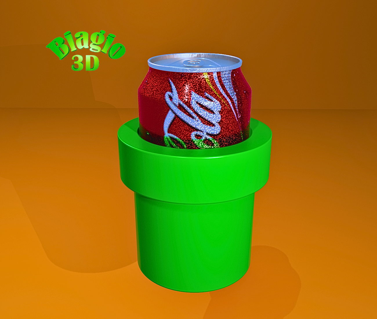Mario tube can holder