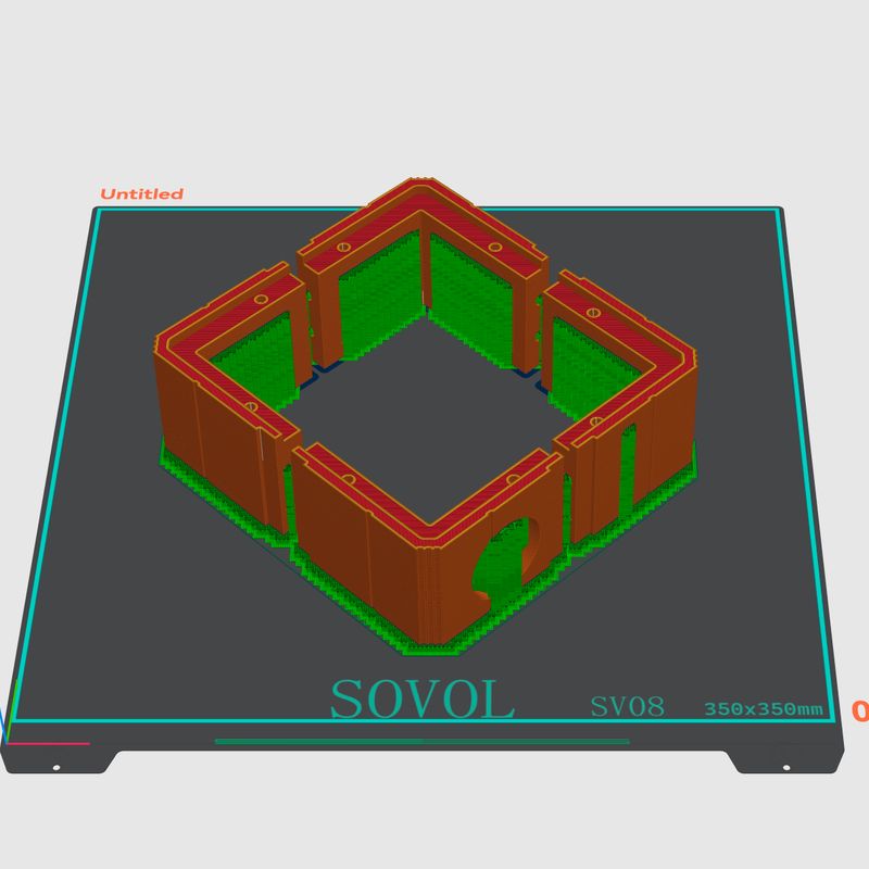 SOVOL SV08 Riser w/ closable vents, spool-holder, HDMI mount, Temp ...