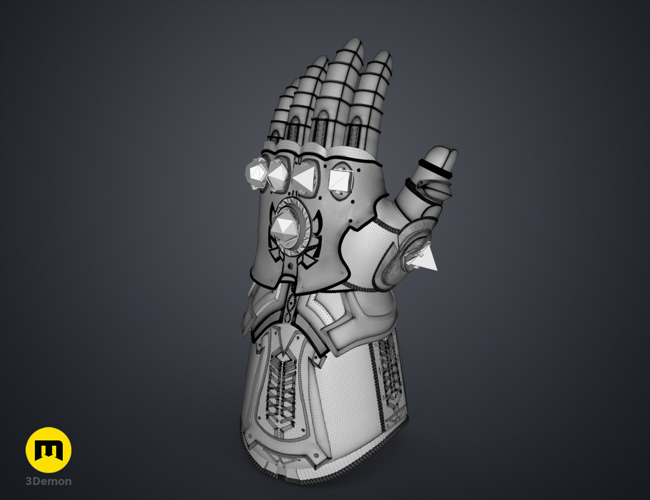 The Infinity Gauntlet – Wearable DnD Dice Holder — miniatura 16