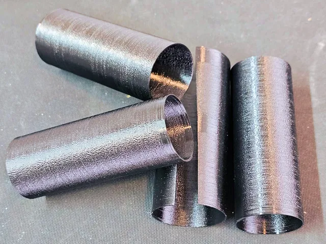 TPU95A vase mode with wider-than-normal extrusion settings - for a 0.7 mm pipe sleeve