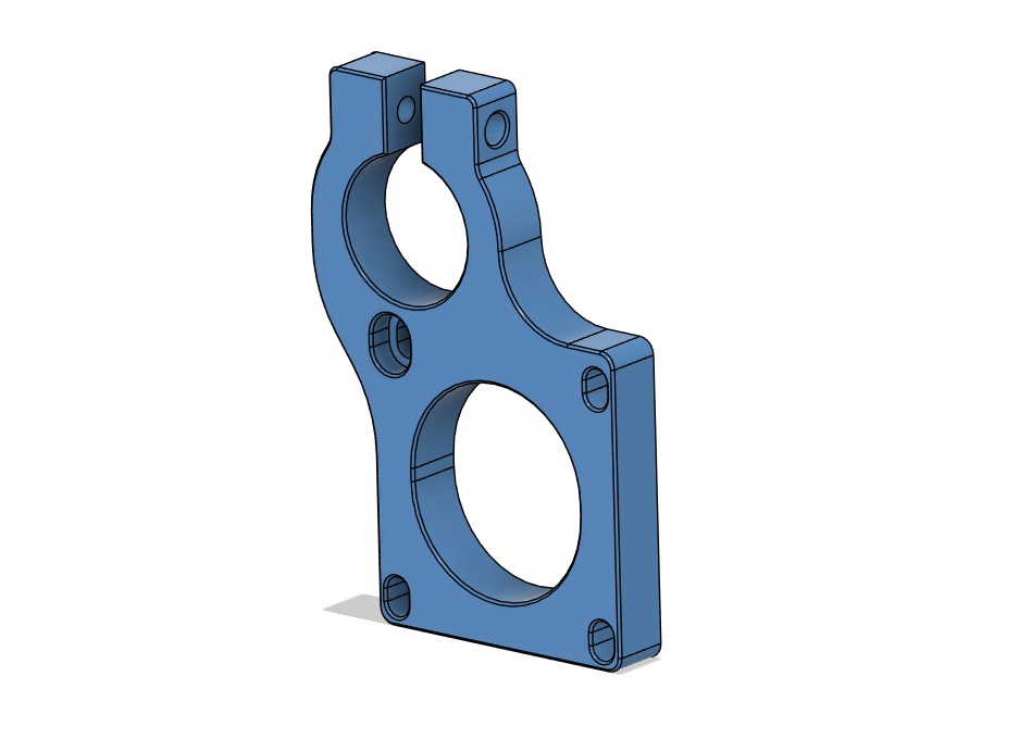 NEMA 23 Lead Screw Bracket 210x400 3D model