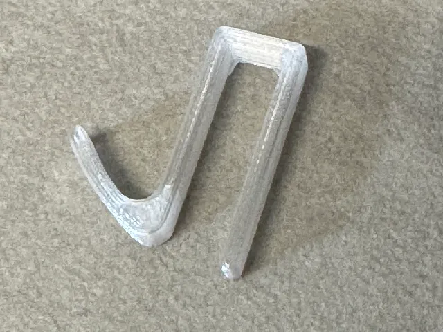 Slim Glass Door Hook for 8 mm Glass