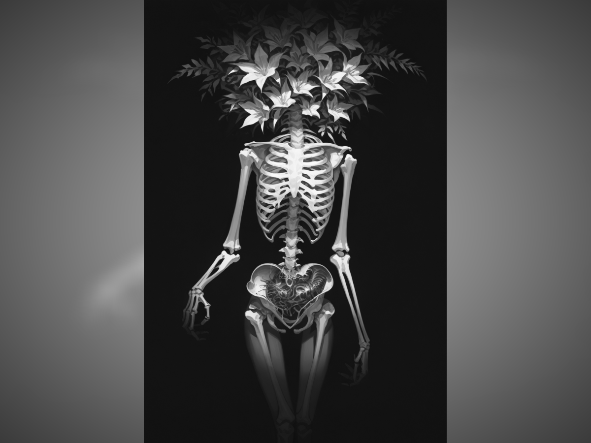 Flower and Bone Hueforge