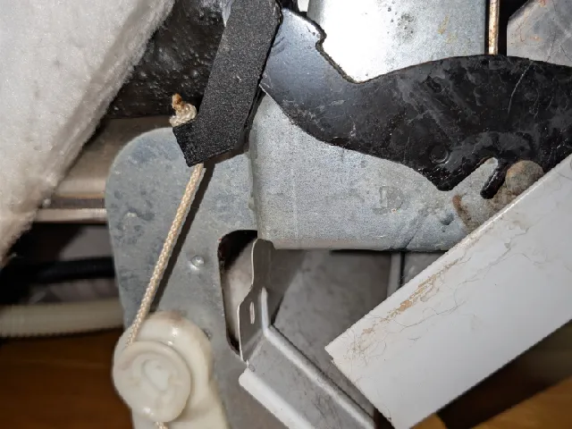 Kitchenaid dishwasher spring/lifter rope holder