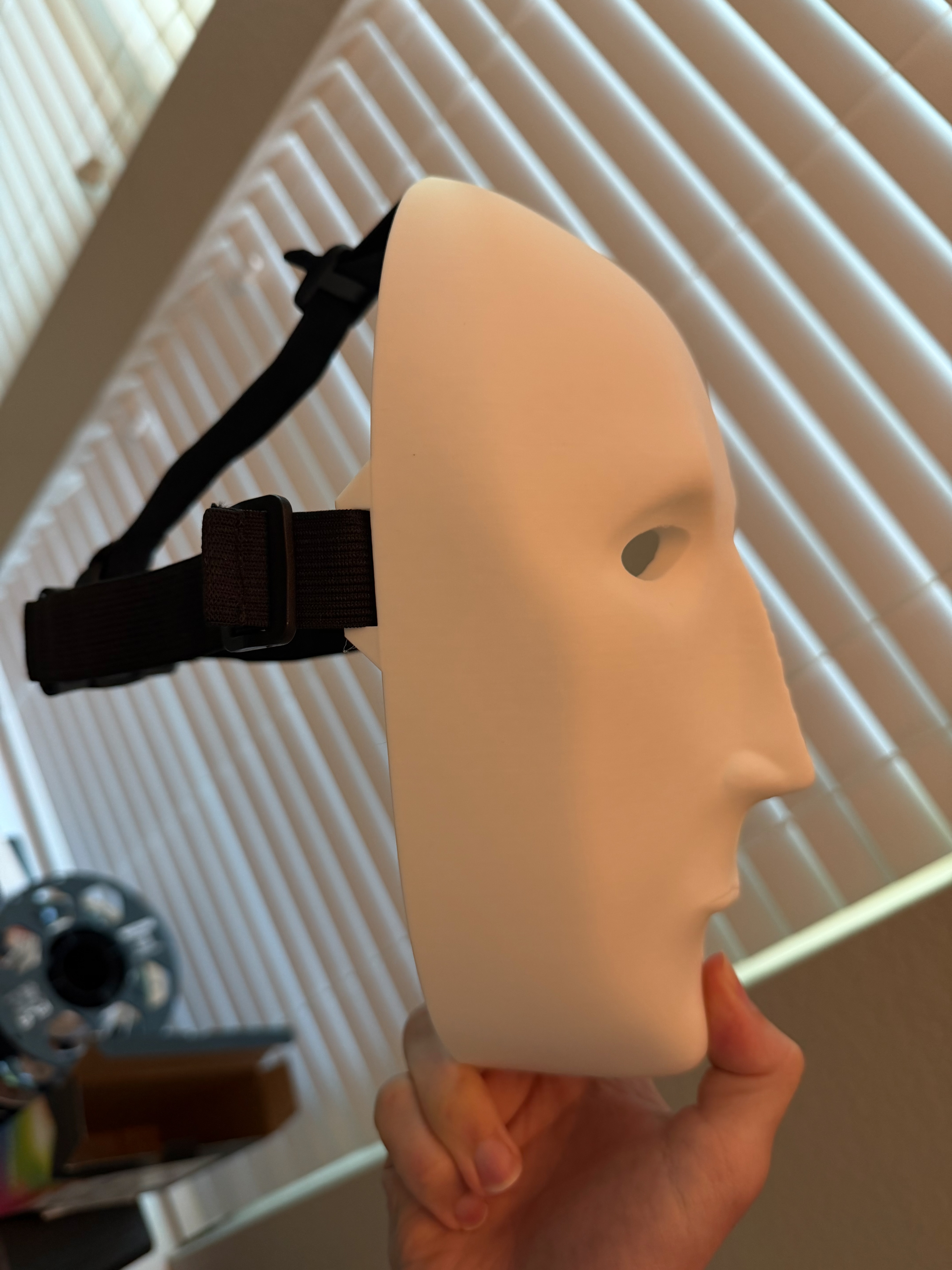 Stonks AKA "Meme Man" Mask w/ Straps