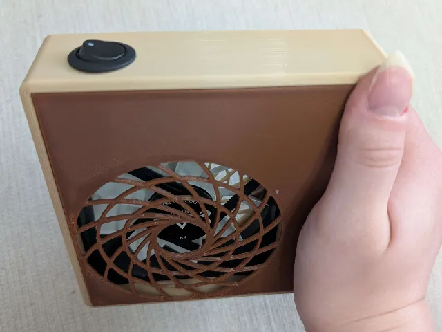 Battery-powered portable fan