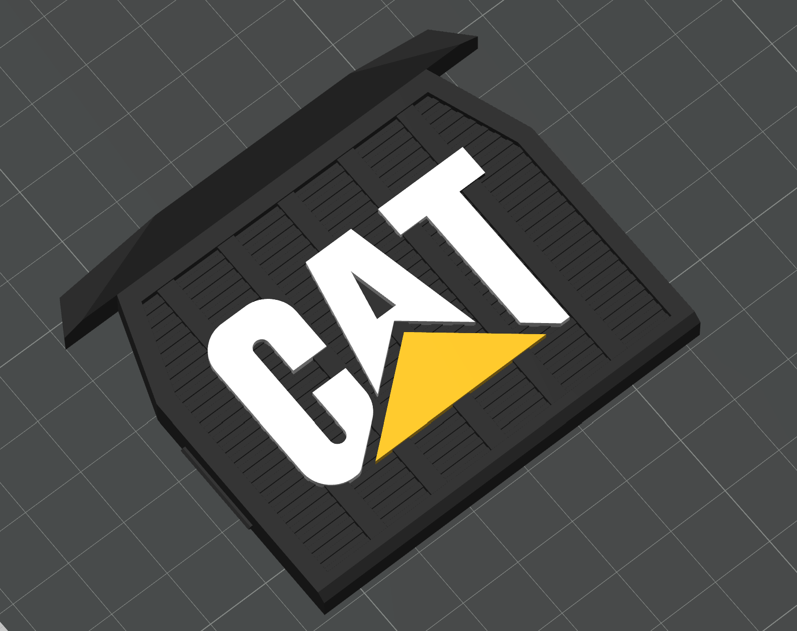 Grille with CAT Logo