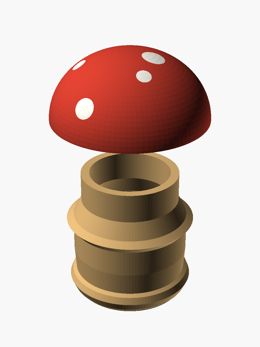 Toadstool — twist-open bonbon capsule — miniatura 6