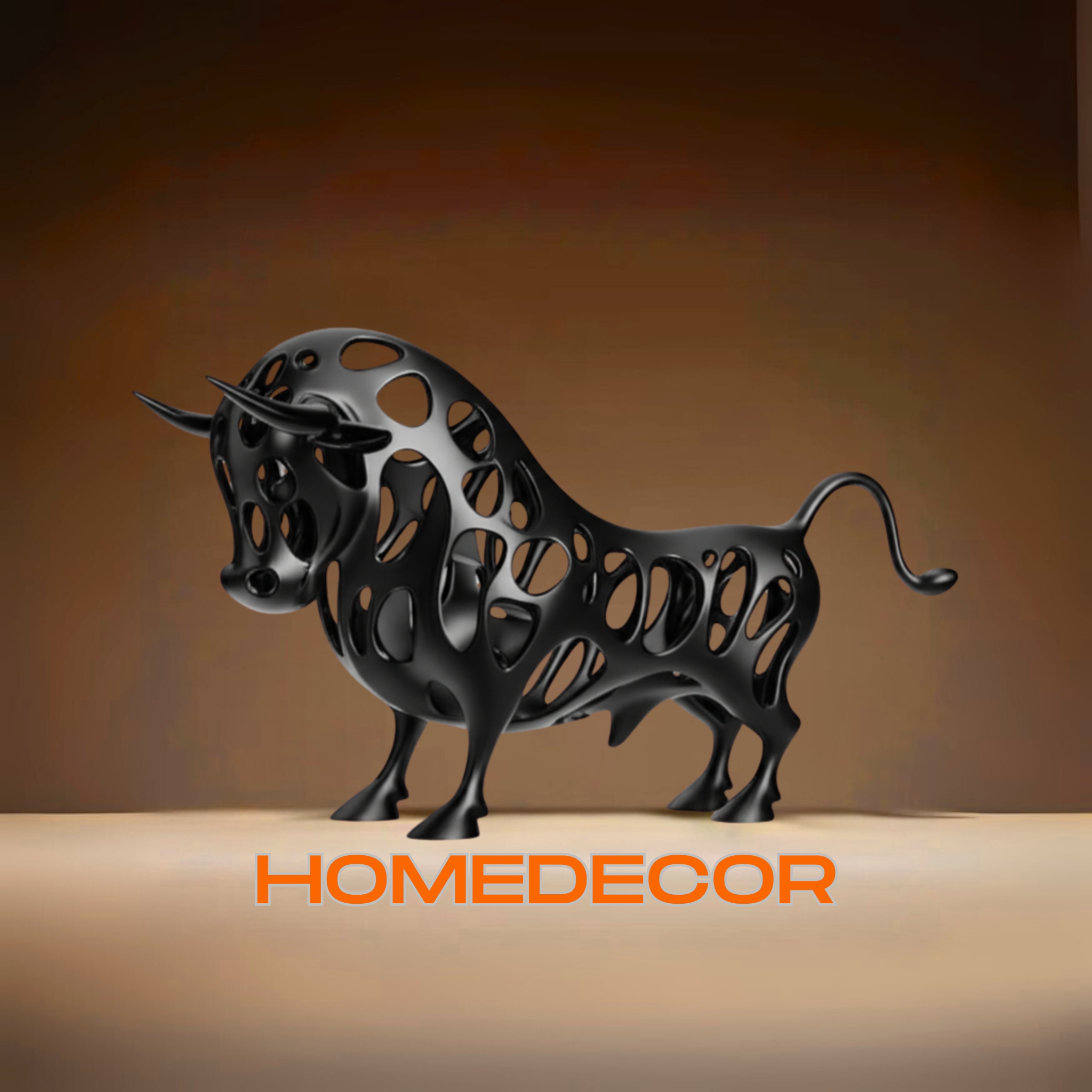 Bull Taurus Geometric sculpture