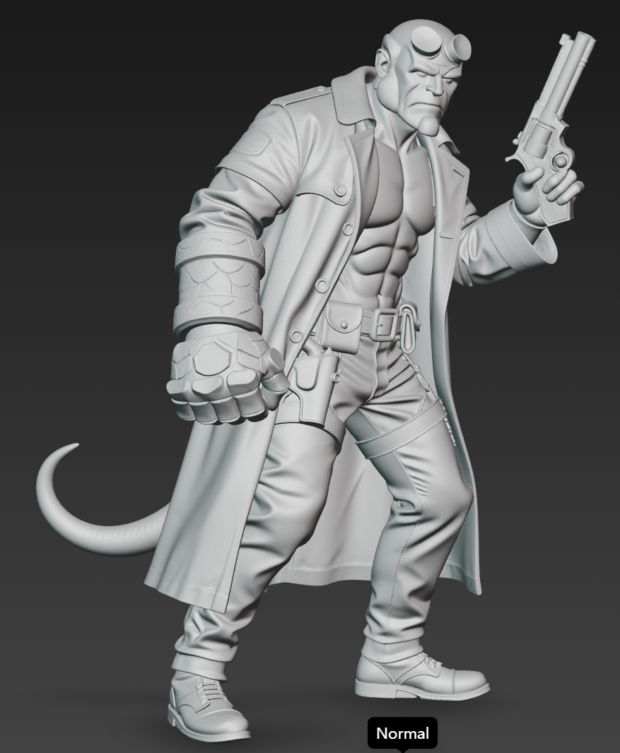 Miniatura 2 do modelo 3D Hellboy 2