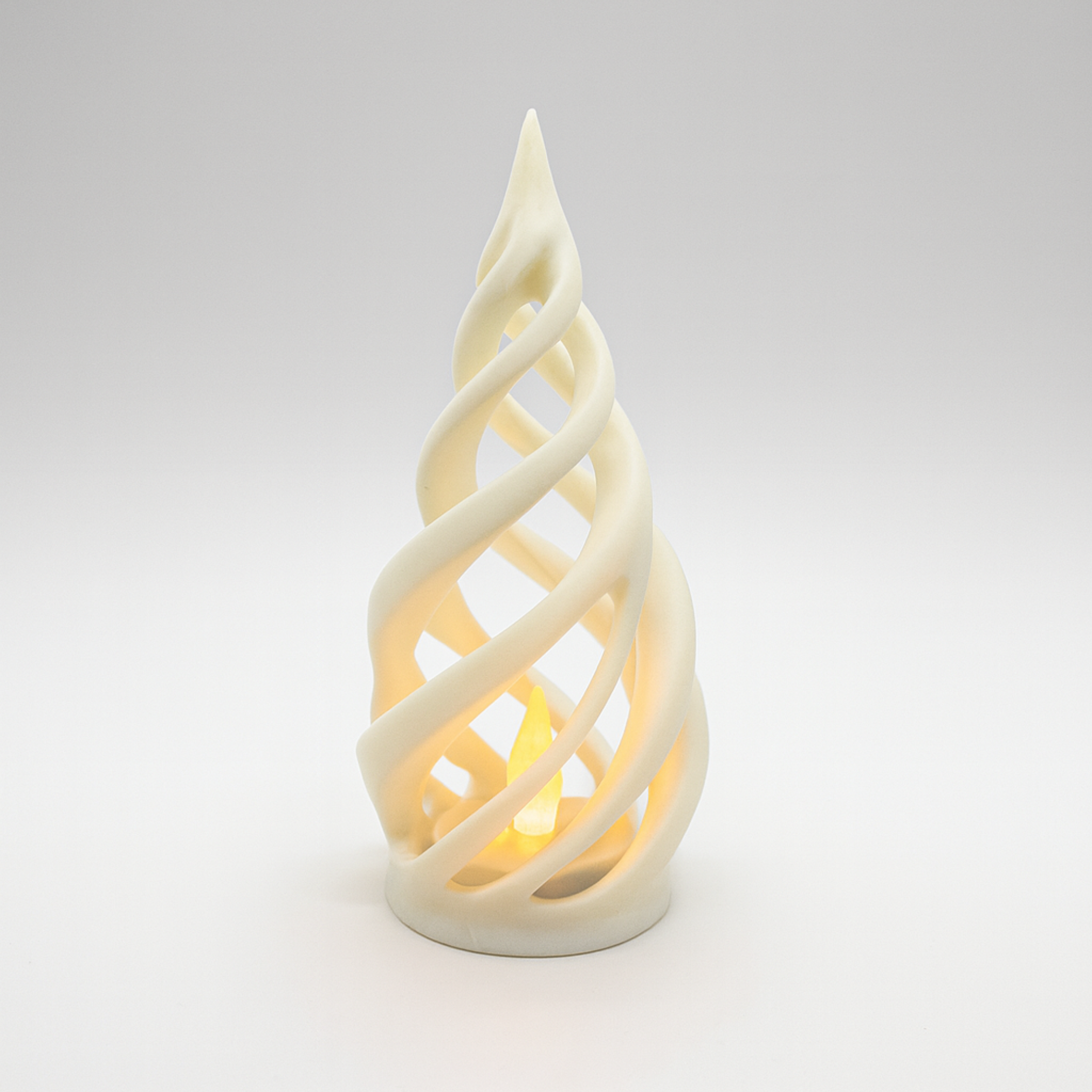 ABSTRACT SWIRL CHRISTMAS TREES / LED TEALIGHT TREE / CHRISTMAS DECOR / HOMEDECOR — miniatura 4