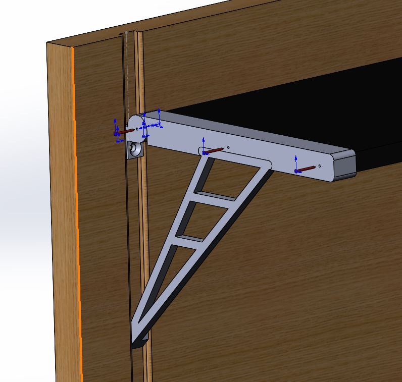 folding shelf / wall mount