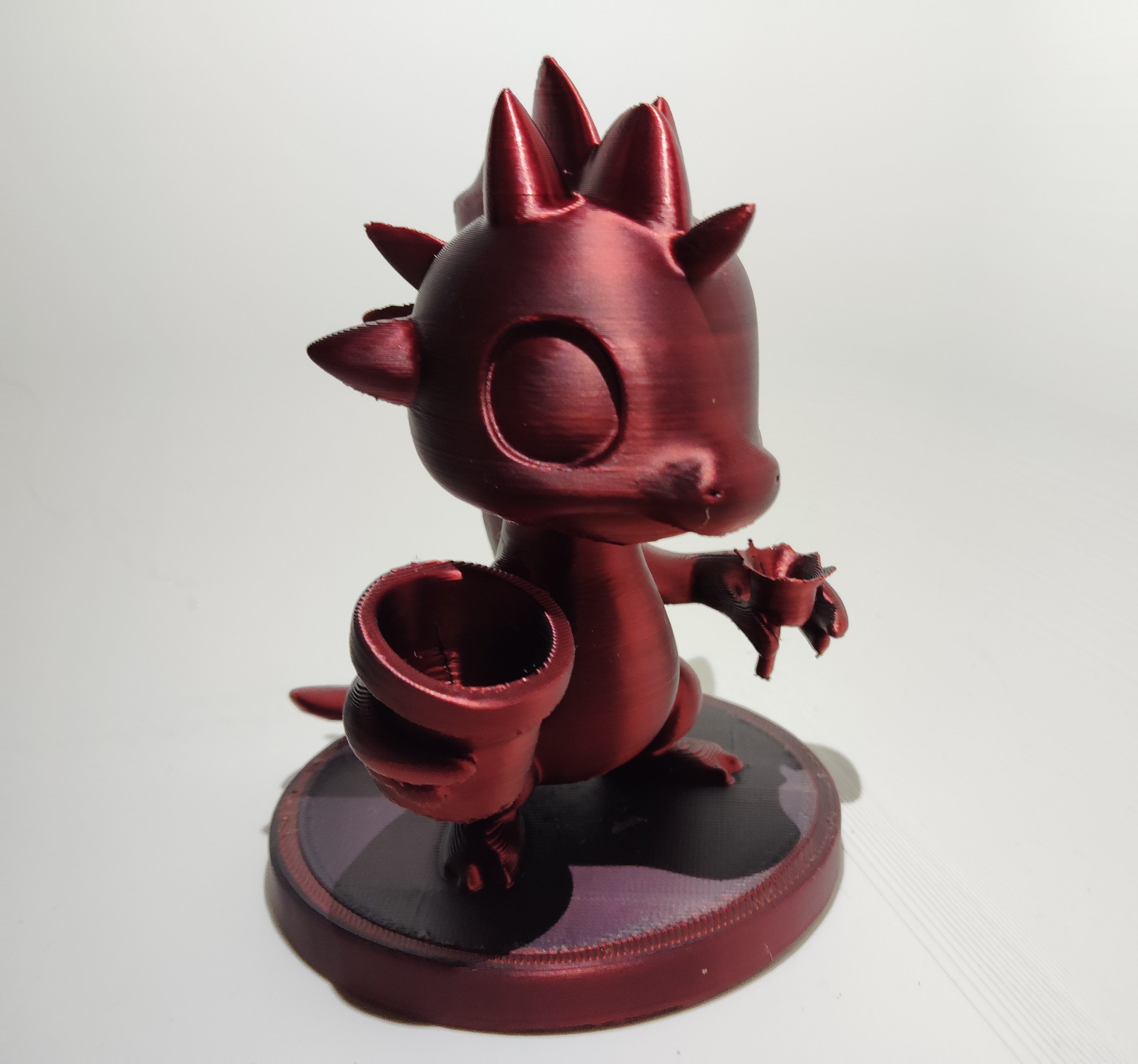 Dragon avec petit pot de fleur 3D model by Lilayer 3D