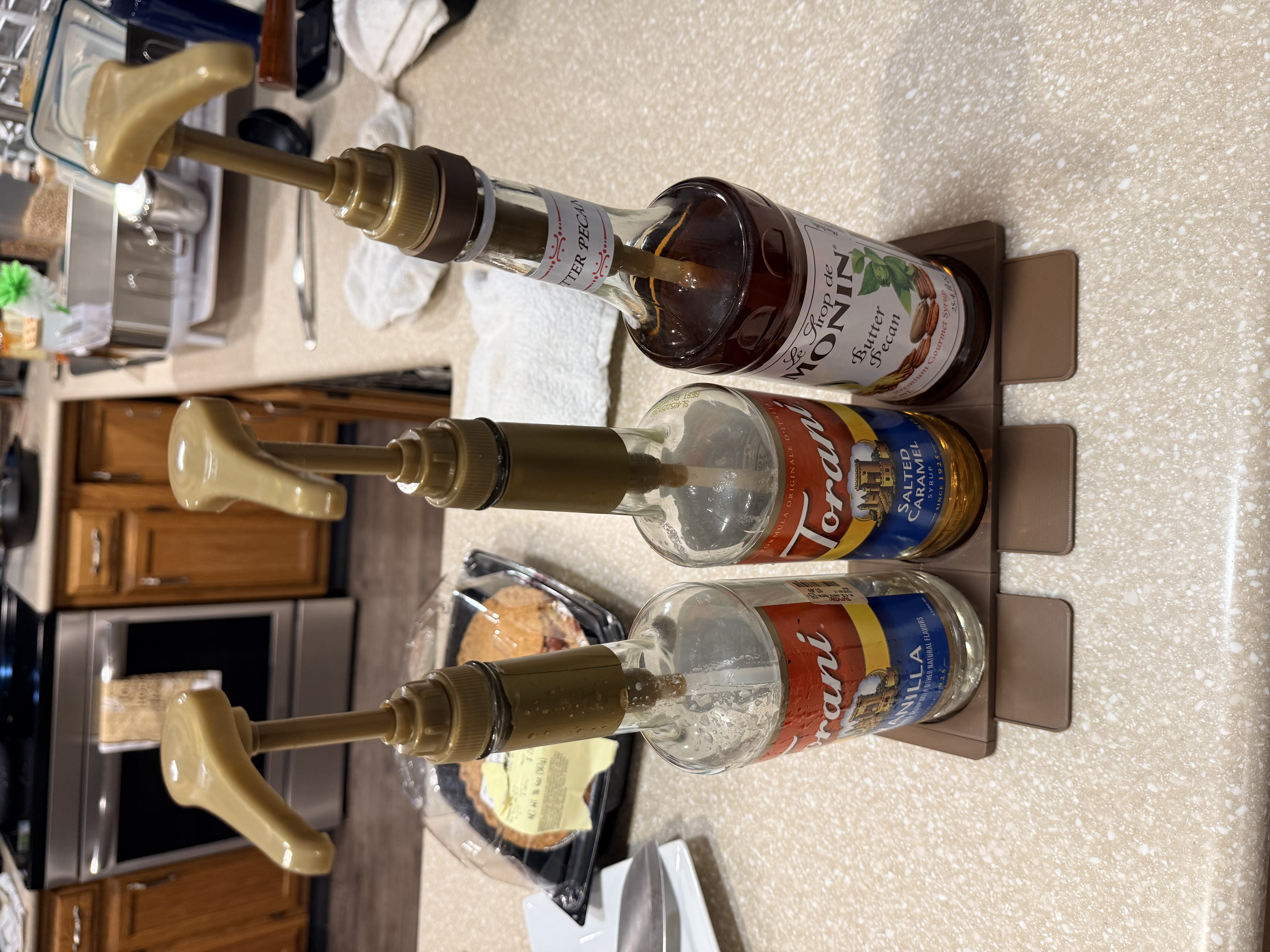 Modular Coffee Syrup Bottle Holder / Drip Tray