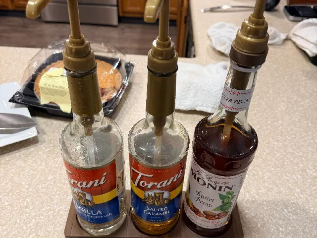 Modular Coffee Syrup Bottle Holder / Drip Tray