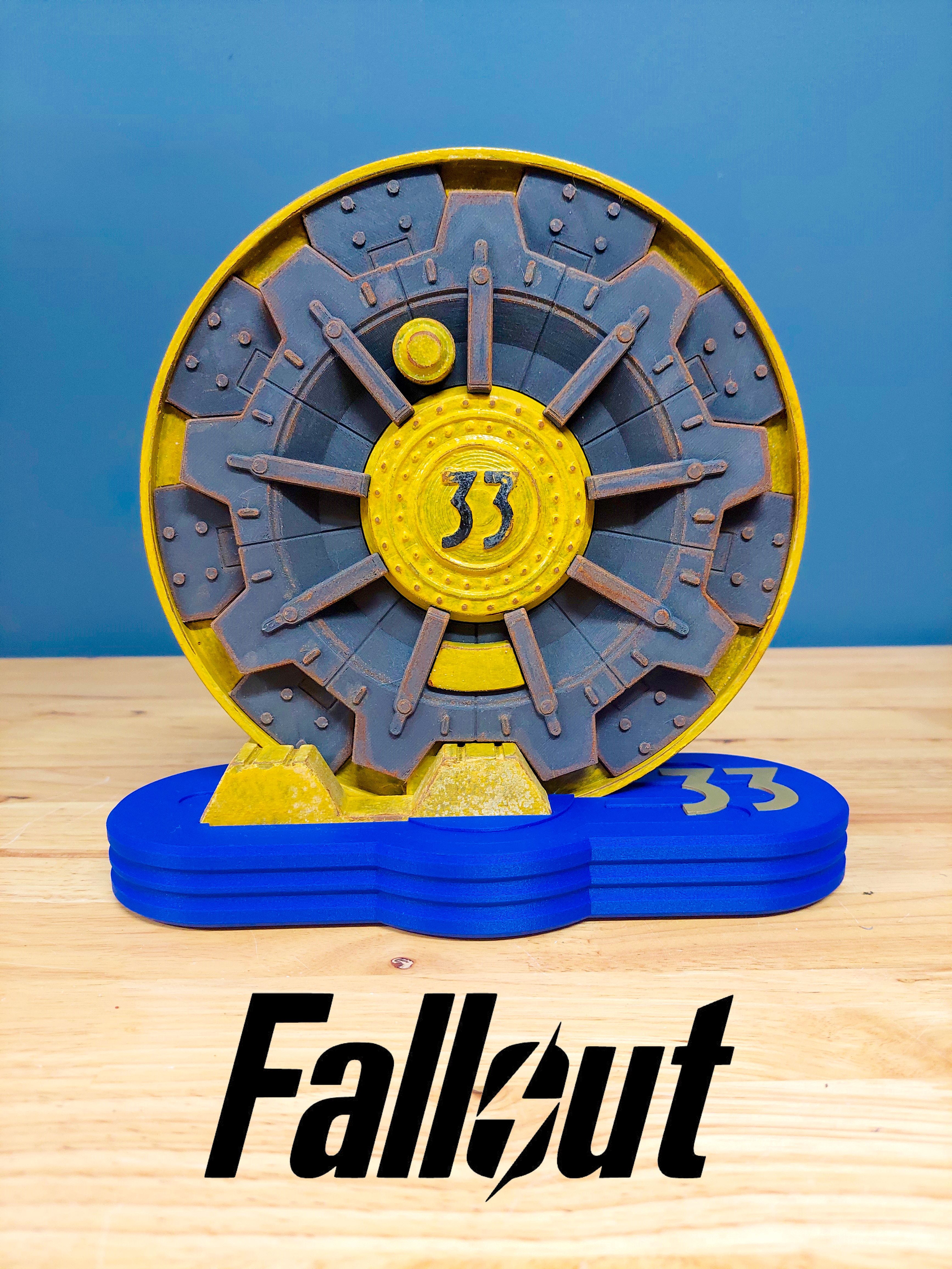 Fallout 33 Vault Door Shelf Display