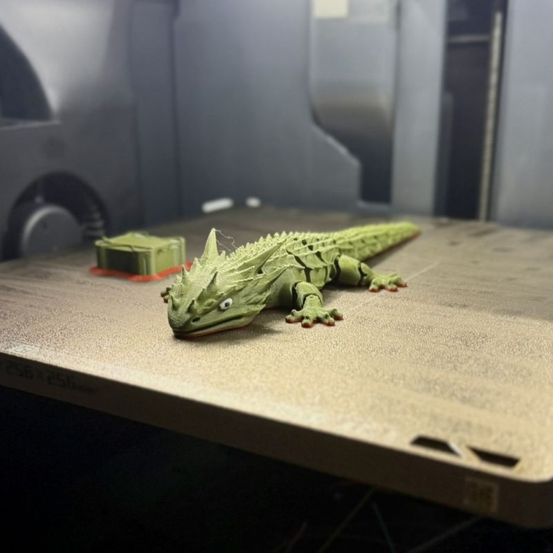 Articulated flexi lizard by Kuba Zw | Download free STL model ...