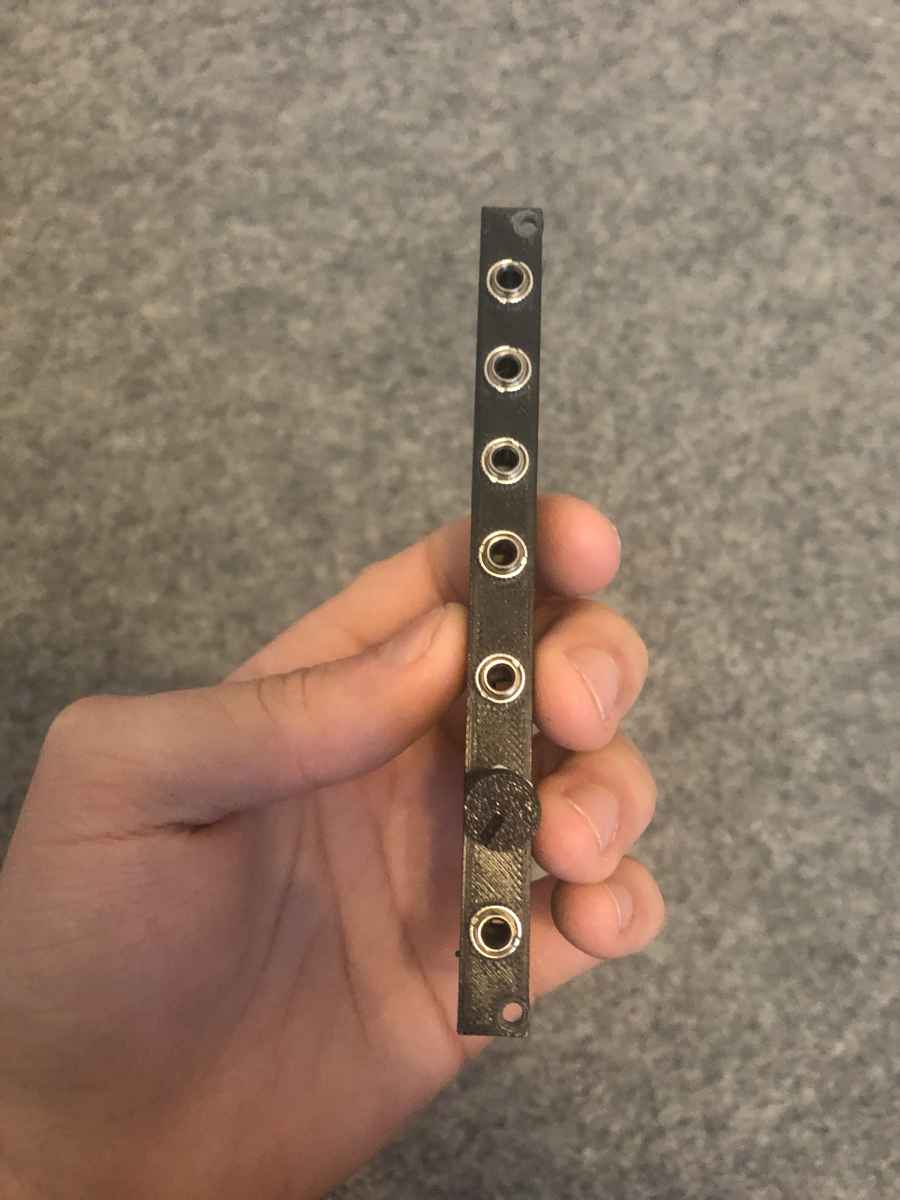 Eurorack Multiple and Attenuator Panel (2HP)