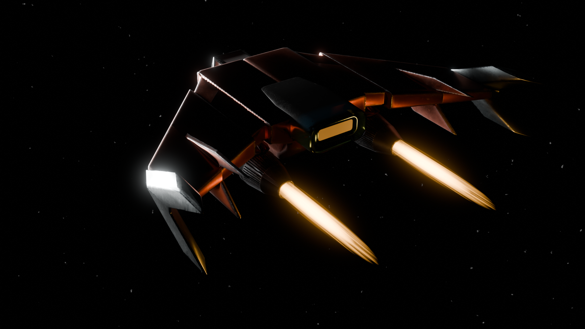Sci-Fi Speeder Ship — miniatura 5