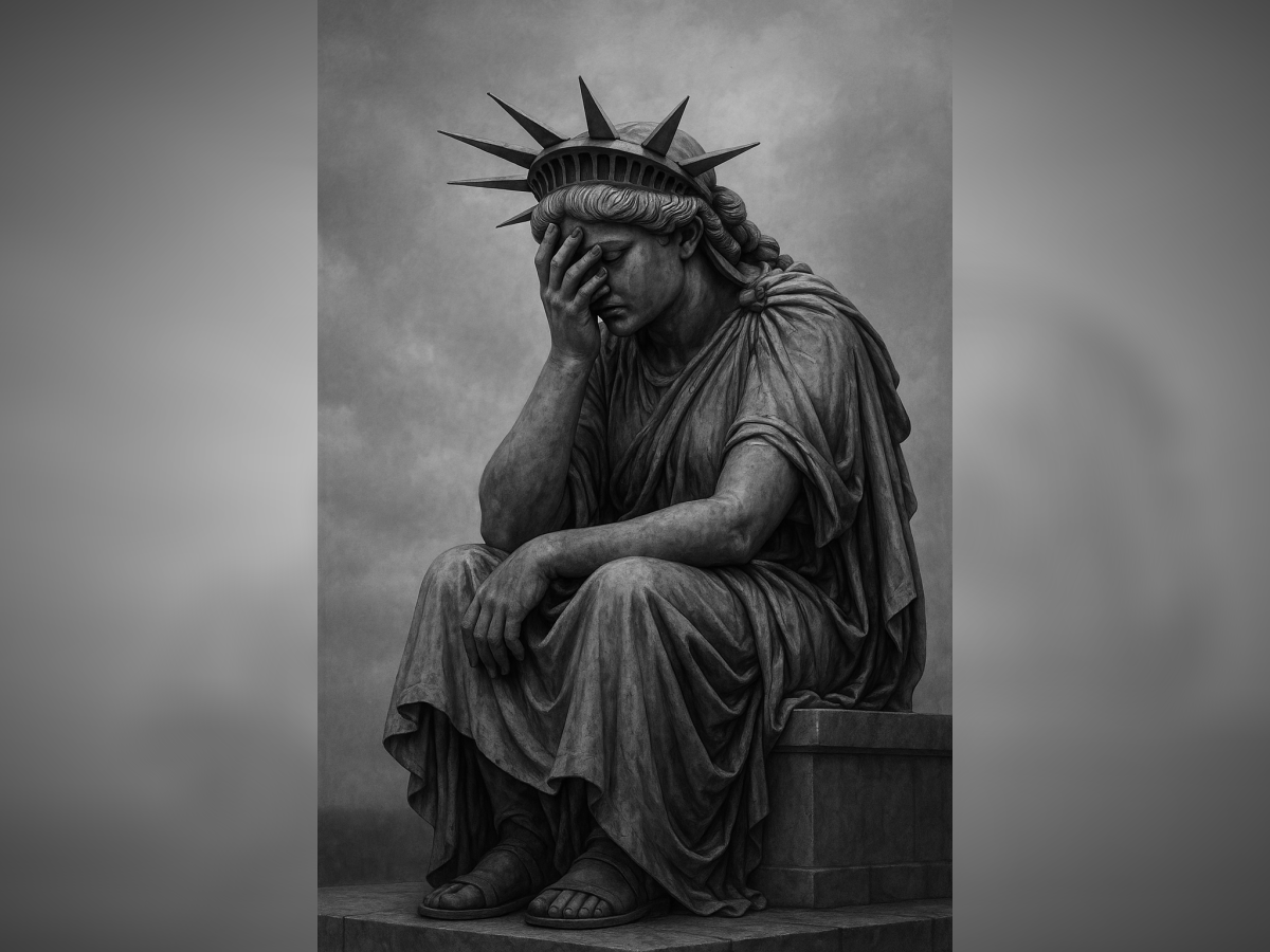 Stressed Lady Liberty Hueforge