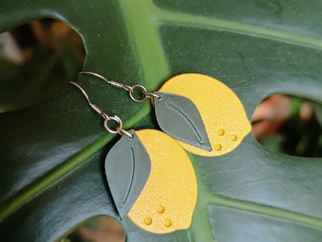 Lemon earrings