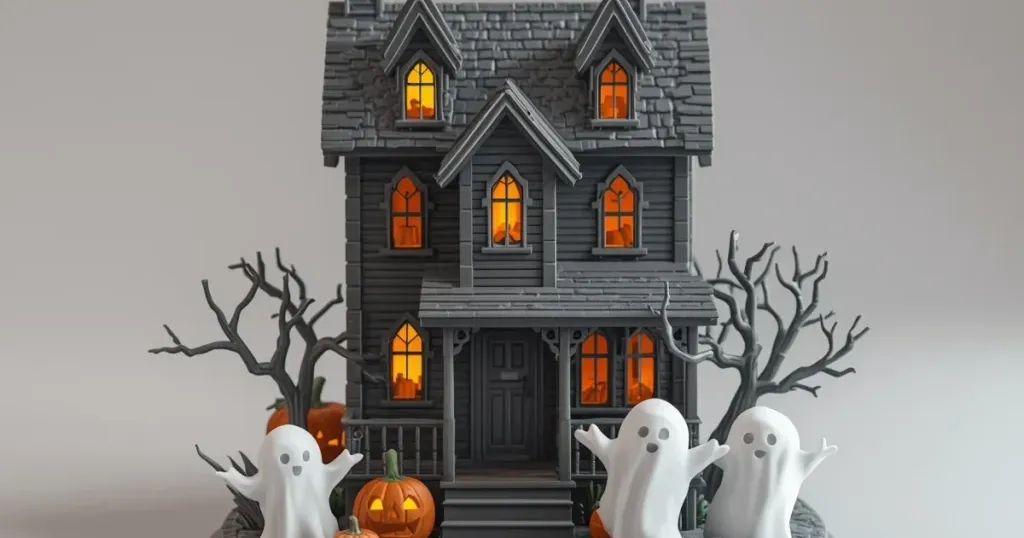 halloween house by sumuksairam vk | Download free STL model | Printables.com - 3D model önizlemesi