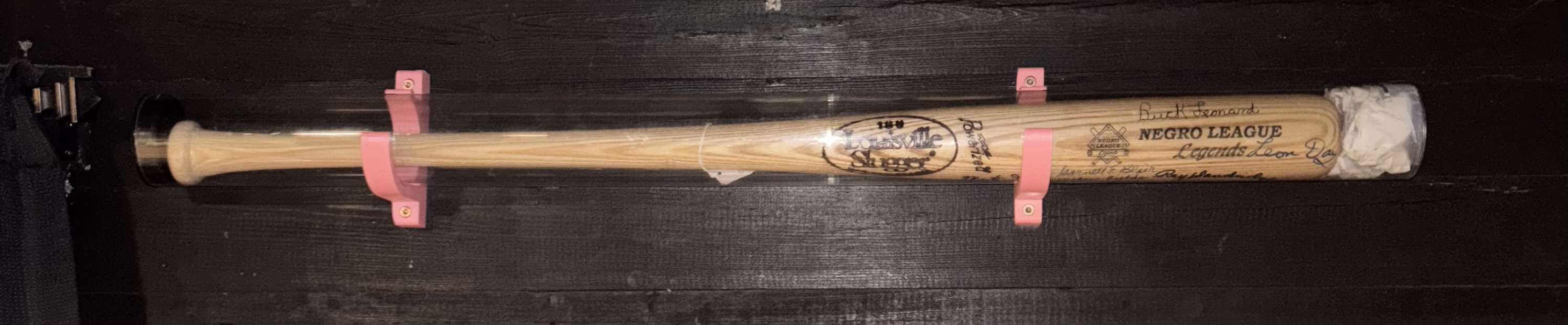 Incased Baseball Bat Wall Mount